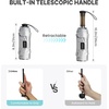 image:imageG4Free 46 Inch Mini Travel Umbrella with Retractable Handle Pocket Size Umbrellas for Sun Rain UV Protection UPF 50 Small Compact UmbrellaBlue