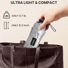 image:imageG4Free 46 Inch Mini Travel Umbrella with Retractable Handle Pocket Size Umbrellas for Sun Rain UV Protection UPF 50 Small Compact UmbrellaLight Purple