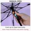 image:imageG4Free 46 Inch Mini Travel Umbrella with Retractable Handle Pocket Size Umbrellas for Sun Rain UV Protection UPF 50 Small Compact UmbrellaLight Purple
