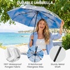 image:imageG4Free 46 Inch Mini Travel Umbrella with Retractable Handle Pocket Size Umbrellas for Sun Rain UV Protection UPF 50 Small Compact UmbrellaSky