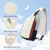image:imageG4Free Sling Bag RFID Blocking Crossbody Bags for Travel Compact Small Sling Backpack Chest and Shoulder Bag for Men and Women for Travel Casual Daily Outings BlackBeige