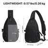 image:imageG4Free Sling Bag for Men Women RFID Blocking Crossbody Bags Hiking Daypacks Small Sling Backpack Chest Shoulder Bag Travel  BlackBlack