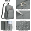 image:imageG4Free Small RFlD Crossbody Backpack Convertible Lightweight Mini Sling Bag for Women Men for Travel amp Hiking Black amp BrownGrey