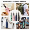 image:imageG4Free Travel Umbrella with Ring Carabiner Handle Automatic Open UV Protection Lightweight Compact Rain amp Sun Umbrella for Backpack Car CommutingBlack