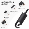 image:imageG4Free Travel Umbrella with Ring Carabiner Handle Automatic Open UV Protection Lightweight Compact Rain amp Sun Umbrella for Backpack Car CommutingBlack
