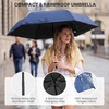 image:imageG4Free Travel Umbrella with Ring Carabiner Handle Automatic Open UV Protection Lightweight Compact Rain amp Sun Umbrella for Backpack Car CommutingNavy Blue