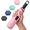 image:imageG4Free Travel Umbrella with Ring Carabiner Handle Automatic Open UV Protection Lightweight Compact Rain amp Sun Umbrella for Backpack Car CommutingPink
