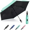 image:imageG4Free Travel Umbrella with Ring Carabiner Handle Automatic Open UV Protection Lightweight Compact Rain amp Sun Umbrella for Backpack Car CommutingTeal