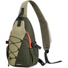 image:imageG4Free Sling Bag for Men Women RFID Blocking Crossbody Bags Hiking Daypacks Small Sling Backpack Chest Shoulder Bag Travel  BlackDark Green