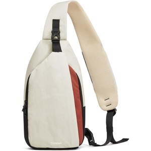 image:imageG4Free Sling Bag RFID Blocking Crossbody Bags for Travel Compact Small Sling Backpack Chest and Shoulder Bag for Men and Women for Travel Casual Daily Outings BlackBeige