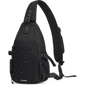 image:imageG4Free Sling Bag for Men Women RFID Blocking Crossbody Bags Hiking Daypacks Small Sling Backpack Chest Shoulder Bag Travel  BlackBlack
