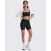 image:imageG4Free BareFeel Non Padded Adjustable Spaghetti Strap Sports Bra for Women  Scoop Neck Wireless Yoga Workout Crop TankBlack
