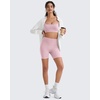 image:imageG4Free BareFeel Non Padded Adjustable Spaghetti Strap Sports Bra for Women  Scoop Neck Wireless Yoga Workout Crop TankBlush