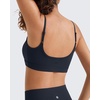 image:imageG4Free BareFeel Non Padded Adjustable Spaghetti Strap Sports Bra for Women  Scoop Neck Wireless Yoga Workout Crop TankDark Navy