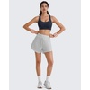 image:imageG4Free BareFeel Non Padded Racerback Sports Bra for Women  Scoop Neck Workout Tank Top Casual Yoga GymDark Navy