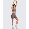 image:imageG4Free BareFeel Non Padded Racerback Sports Bra for Women  Scoop Neck Workout Tank Top Casual Yoga GymTaupe