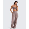 image:imageG4Free BareFeel Non Padded Square Neck Sports Bra for Women  Wireless U Back Crop Tank Tops Yoga Workout CasualTaupe