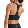 image:imageG4Free BareFeel Non Padded Racerback Sports Bra for Women  Scoop Neck Workout Tank Top Casual Yoga GymBlack