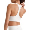 image:imageG4Free BareFeel Non Padded Racerback Sports Bra for Women  Scoop Neck Workout Tank Top Casual Yoga GymPure White
