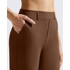 image:imageG4Free EverGoing Womens Wide Leg Dress Pants Pull On Stretchy High Waisted Casual Trousers with PocketsDark Coffee