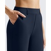 image:imageG4Free EverGoing Womens Wide Leg Dress Pants Pull On Stretchy High Waisted Casual Trousers with PocketsDark Navy