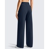 image:imageG4Free EverGoing Womens Wide Leg Dress Pants Pull On Stretchy High Waisted Casual Trousers with PocketsDark Navy