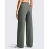 image:imageG4Free EverGoing Womens Wide Leg Dress Pants Pull On Stretchy High Waisted Casual Trousers with PocketsGray Sage