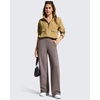 image:imageG4Free EverGoing Womens Wide Leg Dress Pants Pull On Stretchy High Waisted Casual Trousers with PocketsTaupe