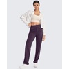 image:imageG4Free ShiftReady Yoga Pants Women High Waist Dress Work Pants with Pockets Straight Leg Business Casual Trousers 283032Grape Purple