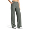 image:imageG4Free EverGoing Womens Wide Leg Dress Pants Pull On Stretchy High Waisted Casual Trousers with PocketsGray Sage