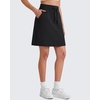 image:imageG4Free Smoofit Modal Soft Skirts for Women  151719 ALine Drawstring Summer Casual Skirt with PocketsBlack