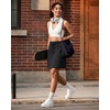 image:imageG4Free Smoofit Modal Soft Skirts for Women  151719 ALine Drawstring Summer Casual Skirt with PocketsBlack