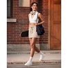 image:imageG4Free Smoofit Modal Soft Skirts for Women  151719 ALine Drawstring Summer Casual Skirt with PocketsLight Khaki