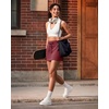 image:imageG4Free Smoofit Modal Soft Skirts for Women  151719 ALine Drawstring Summer Casual Skirt with PocketsWine