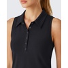 image:imageG4Free Maternity Tennis Dress UPF 50 Pregnancy Golf Dresses Button Front Polo Shirt Casual SummerBlack